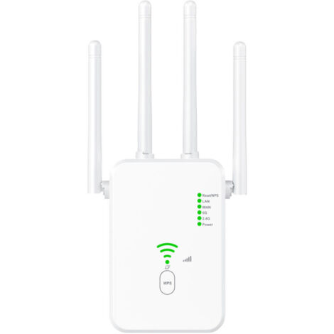 WiFi Repeater, WiFi Booster, WiFi Amplifier - 300Mbps WiFi Repeater, Wireless Amplifier, Long Range Signal Amplifier for Bedroom