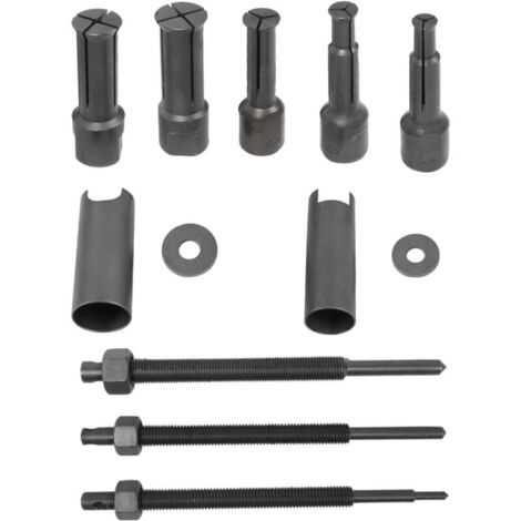 Motorcycle inner bearing puller removal kit, internal bearing puller removal tool set with 5 sizes of open clips (9-23 mm). (1/5)