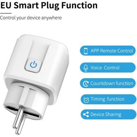 Smart WiFi Plug: 16A Smart WiFi Plug with Timer and Countdown Function ...