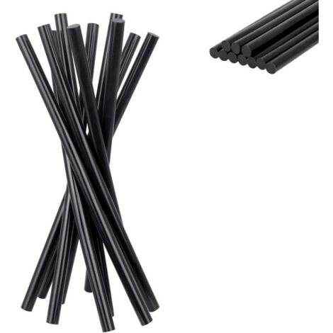 Pack of 50 hot melt glue sticks, 270 x 11 mm, extra strong adhesive for bodywork, compatible with glue gun, dent repair, fabric and plastic, black.