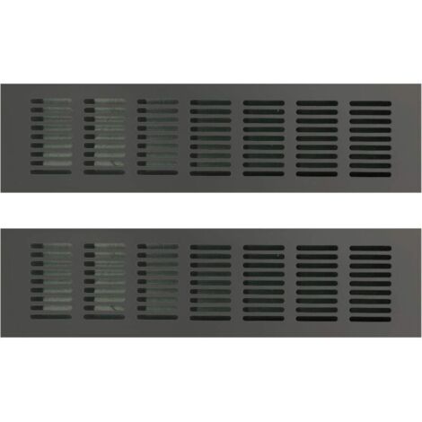 Rectangular ventilation grille, rectangular ventilation grille, ventilation grille, rectangular ventilation grille, rectangular ventilation grille for ideal ventilation 80 × 300 mm 2 PIECES