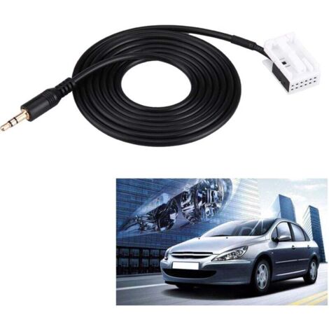 AUX Cable, Car Audio Auxiliary Cable with Radio Removal Tools for C2 C5 307308407
