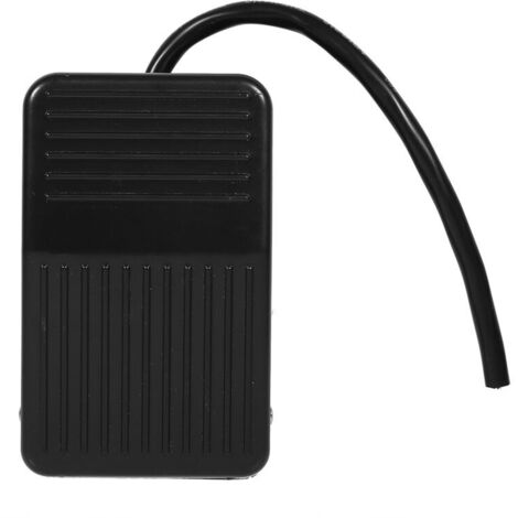 pc 220V 10A Plastic Power Foot Switch Pedal Controller Connector On/Off Switch Control Black Color + 10cm Cord (1/5)