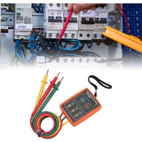 SM852B Three-Phase Rotation Tester, Portable and Wide-Range Three-Phase ...