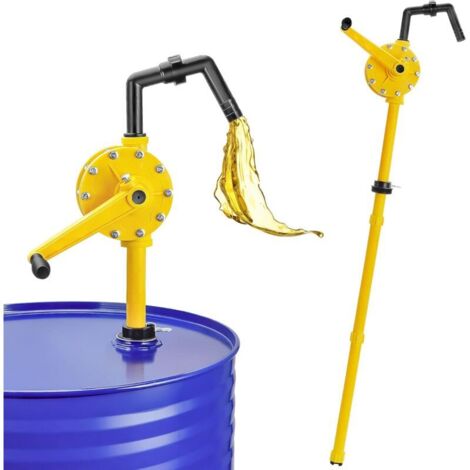 Drum Pump, Hand Crank Pump, 35 L/Min, Manual Rotating Hand Crank Drum in Aluminum Alloy, Hand Pump for Tank, for Garage, Gasoline - Diesel (1/5)