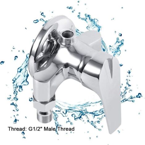 G1/2 Bathroom Shower Faucet Hot and Cold Water Mixer Control Mixer Spray Switch Spray Gun (1/5)