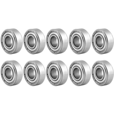 10 pieces 696ZZ miniature double-shielded steel ball bearings 6155mm (1/5)
