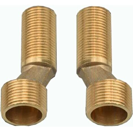 Offset connection bath/shower faucet, brass elbow reducer, adjustable swing arm, 1/2" 3/4" offset connection, 1/2" 3/4" offset connection, gold A