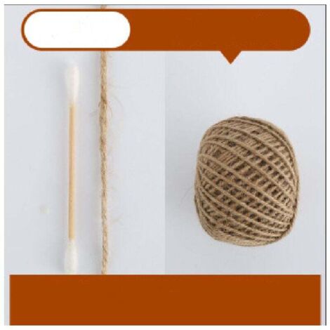 Natural Jute Twine Ø3.0mm ±100m for Gardening, DIY, crafts (natural color hemp rope 3mm 100m (4 free gifts))