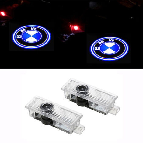 The 2-piece welcome light set is suitable for BMW cars BMW LED laser projection logo door light, modified lighting, ambient light. (1/4)