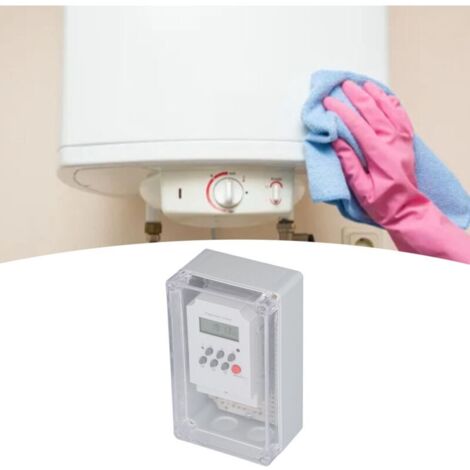 Waterproof digital timer box for pool pump, programmable control switch for spa motor, AC 220V