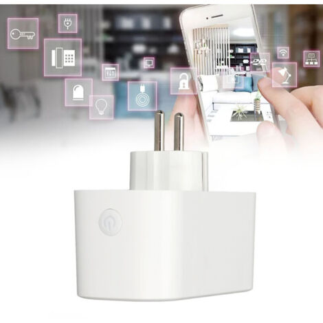 Smart WiFi Plug, Dual WiFi Plug, Dual Shunt, Voice Control, Timer Switch, 2-in-1 Smart Plug, AC 220V (1/5)