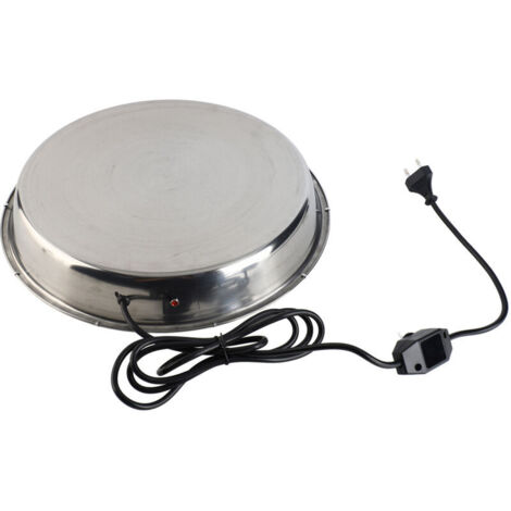 15 Watt Chicken Water Heater Base, 14.6 Inch Winter Chicken Water Heater Base for Metal and Plastic Drinkers, Automatic Heating with 4.92 FT Extension Cord