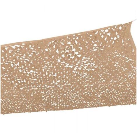 5x4m Rectangular Shade Sail, Sand Color Design, Camouflage, Sun Protection Net, Outdoor Field Net (1/5)