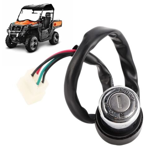 1 Jeu 7000-011000, 9010-010000 Clé de Contacteur D'allumage pour CFmoto CF188 CF500 CF600 500cc 600cc, pour CFmoto X5 X6 800cc Ignition Switch (1/4)