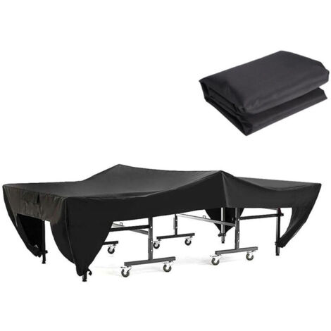 Housse Table Ping-Pong, Housse De Table De Tennis De Table, ImperméAble, Contre Neige Pluie UV pour Intérieur Et Extérieur, 280 x 153 x 73cm (1/4)
