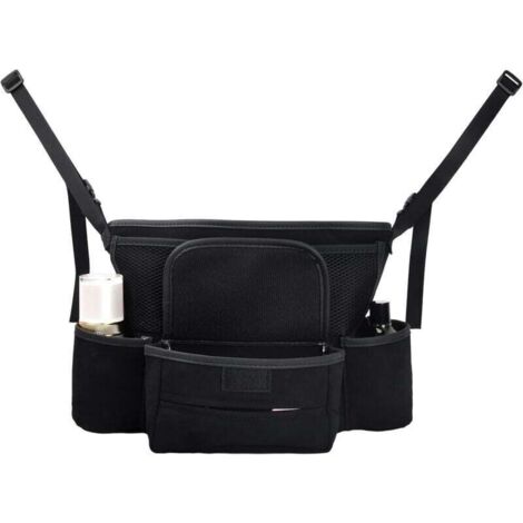 Car seat organizer, bag to connect between loose seats with support for babies and phones, phone, storage protector, 36 x 25 cm (1/4)