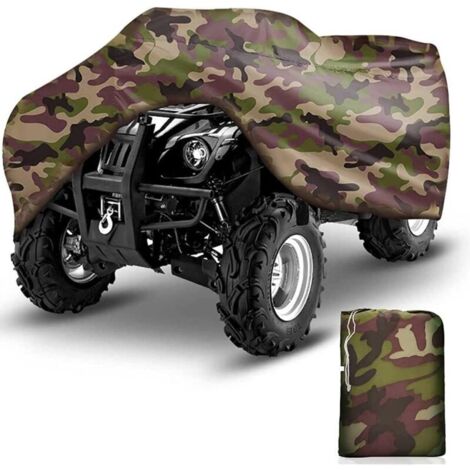 Funda para coche, funda para ATV/Quad, para exteriores, resistente al invierno, al polvo, a lluvia, a los rayos UV 190T, funda XXXL (256 x 110 x 120 cm) (1/4)