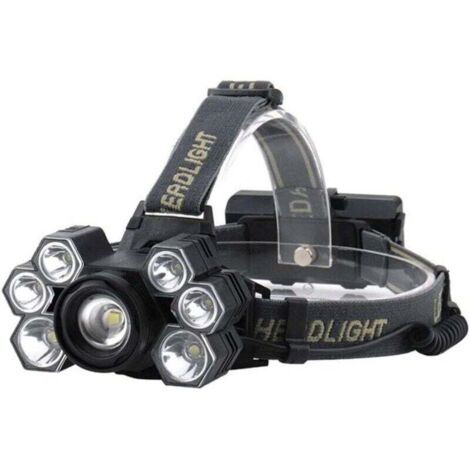 Powerful front linterna rechargeable by USB, front linterna with 7 LEDs, waterproof linterna, linterna (1/4)