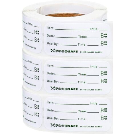 Food labels for catering, food labels for food, extractable labels for freezers, easy to remove, pegatinas con fecha de caducidad.