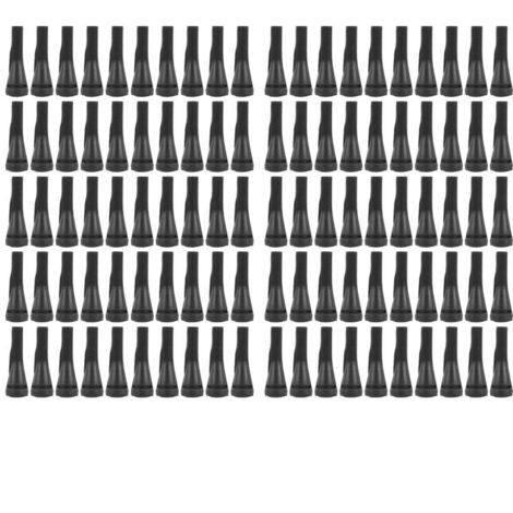 100 pieces of desplumadora of corral, rubber, repuesto para patos, pollos y gansos, color negro (1/4)
