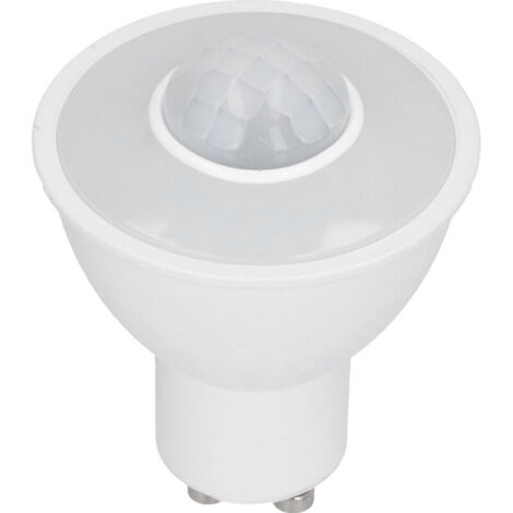 Bombilla GU10, 5 W, 500 LM, infrared movement sensor, LED, para techo, pasillo, AC 100-240 V, white light (1/4)