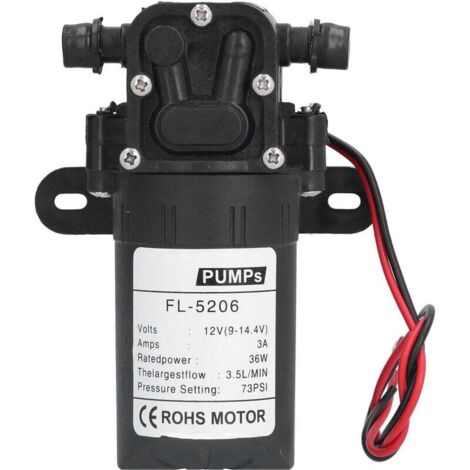 12 V DC, 36 W, 73 PSI single-sided tube diafragma pump for agricultural electric sprayer, DC water pump accessory (1/4)
