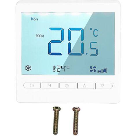 High precision programmable thermostat with large LCD screen for living room, bedroom, dining room, recibidor, AC230V (1/4)