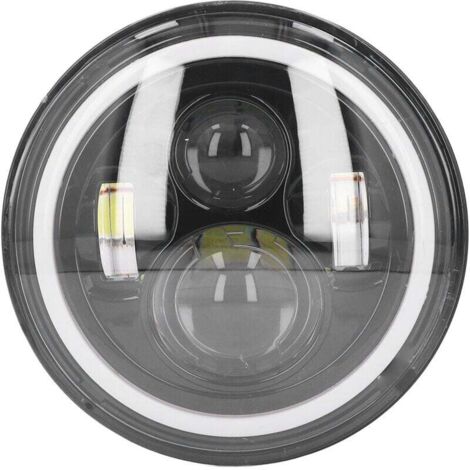 Faro delantero para motocicleta de 7 pulses y 6000 K, LED universal de la tata resistencia, alto brillo, luz delantera CC 9-36 V