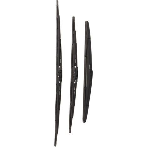 Escobillas limpiaparabrisas delanteras y traseras (3 units) for Citroën C3 Mk1 (2002-2008), easy installation, weather resistant, YCTZE4ZVUTMA5RD (1/4)
