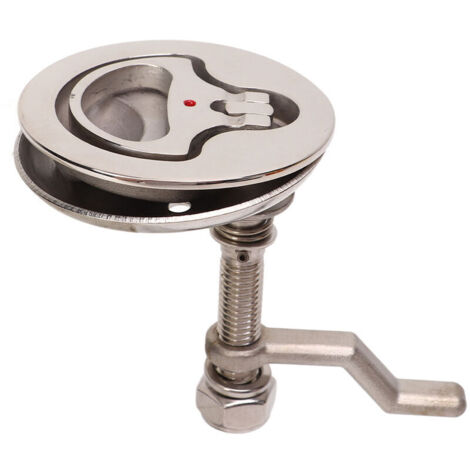 316 stainless steel boat leaven pestillo, adjustable pestillo pulido con placa trasera para embarcación marina (1/4)