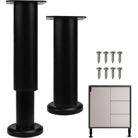 PCS Stainless Steel Furniture Legs, Adjustable Furniture Legs from 18-30cm, Steel Table Legs, Furniture Support Legs, Bed Support Legs, Adjustable Bed Legs for Sofa and Chair (1/4)