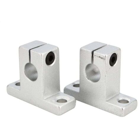 Set of 2 SK10 shaft mounting brackets, aluminum alloy shaft mounting material for vertical shaft linear rails