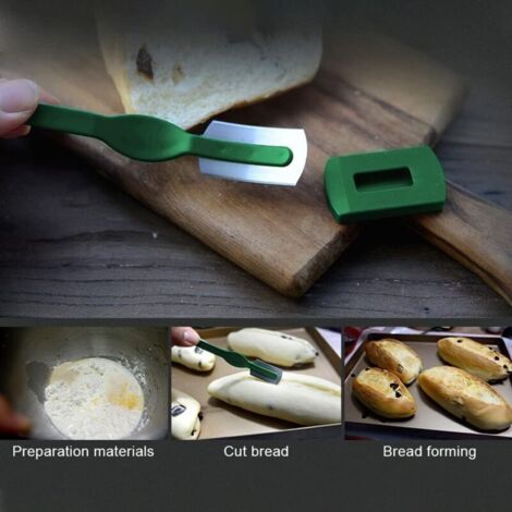 Bread Razor, 2-Piece Carbon Steel Bread Blade, Baker's Blade, Bread ...