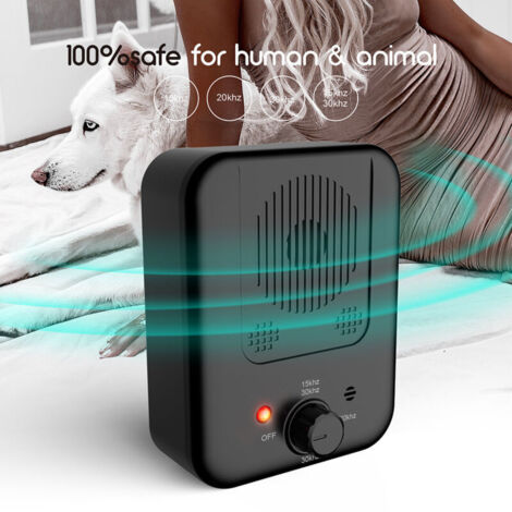 Anti-Barking Dog Device, Ultrasonic Anti-Barking, 33 Feet Automatic Ultrasonic Anti-Barking Dog Device, Waterproof for Small and Large Dogs, Outdoor Use