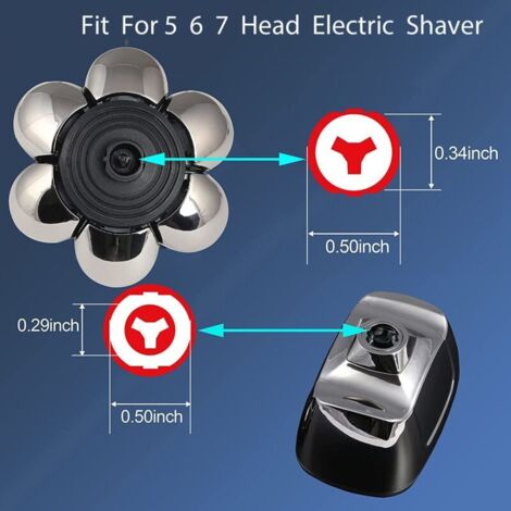 Razor Heads, 7-Head Floating Electric Razor for Men with a Clean Shave ...