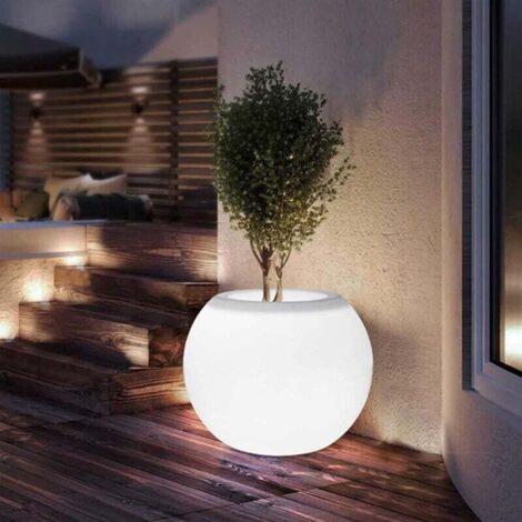 Colorful waterproof LED flower pot, perfect for indoor and outdoor plants, comes with a remote control