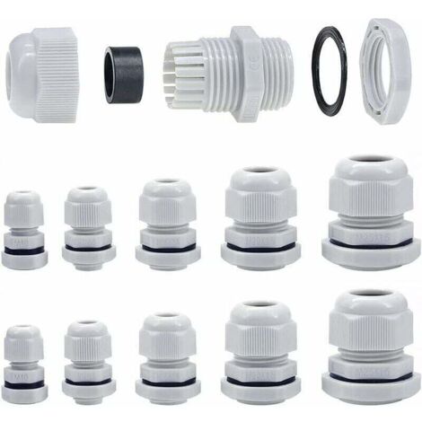M10-M25 10mm-25mm stackable cable gland packing with locking nut and washer (M10-M25 40pcs)