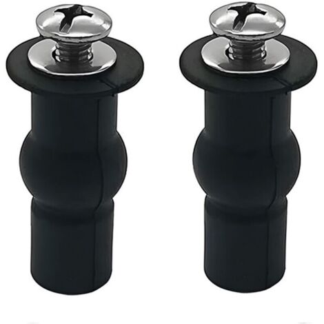 Toilet seat screws, WC seat hinge fixings, Toilet seat fixing accessory suitable for all toilets (18 mm) (1/4)