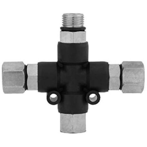 1/8" 3-Way Airbrush Air Splitter Fitting Air Hose Manifold Adapter Airbrush Spray Connector Painting Tools Painting Tools Painting Tools (1/4)