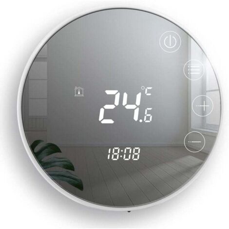 Tuya Smart Thermostats Heating Thermostat Room Thermostat WiFi Thermostat for Electric Underfloor Heating Compatible with Alexa, Google 16A TGR86