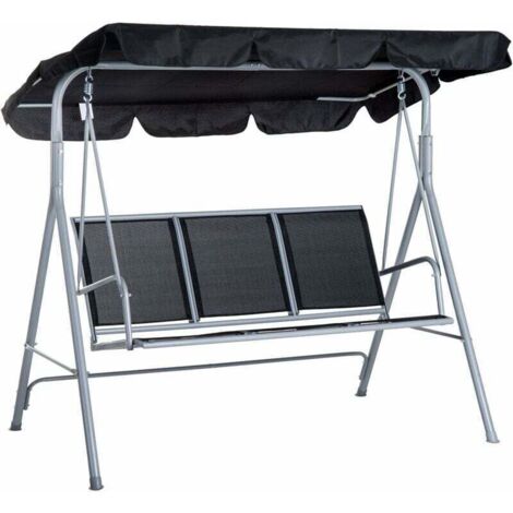 Replacement canopy for 3-seater garden swing seat, universal replacement canopy for outdoor garden swing seat, waterproof and durable replacement swing cover
