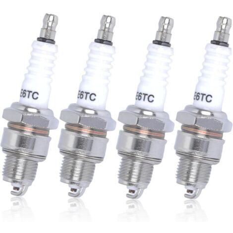 Pieces E6TC Spark Plugs for PW50 PW80 PW60 LT50 LT80, Replacement for 50cc 70cc 90cc 110cc ATV 4 Wheeler Quad Moped Scooter Kart Dirt Bike (1/4)