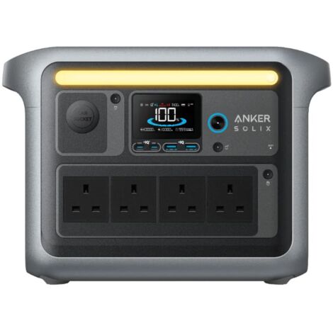Anker SOLIX C1000X Estación Portátil - 1056Wh, Generador Solar 4x1800W
