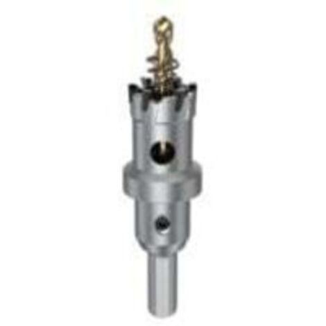 22-mm-Metalllochsäge, Hartmetall-Lochschneider mit Zentrierbohrern, Hochleistungs-Hartmetallbohrer für Eisen, Edelstahl, Kunststoff und Kupfer (1/4)