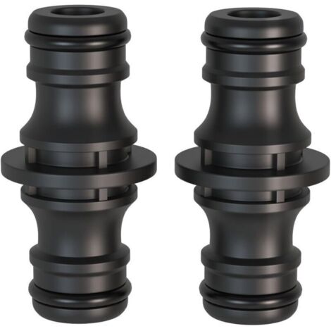 Zweiteiliges Verbindungsstück, 1/2-Zoll-Doppelstecker. Verbindungsstück für eine sichere Schlauchverbindung, zum Verbinden zweier Schläuche zur Verlängerung. (1/4)
