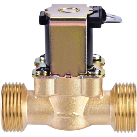 3/4" DC 24V Magnetventil aus Messing, normalerweise geschlossen, zur Wassersteuerung