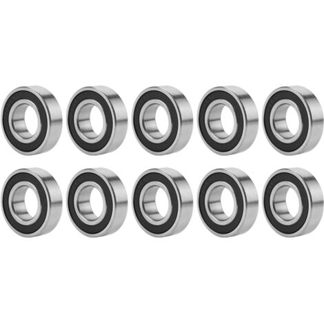 10 abgedichtete Gummikugellager 6003-2RS, Rillenkugellager, 17 mm x 35 mm x 10 mm (1/5)