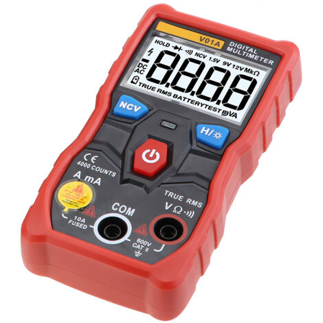 ANENG V01A True RMS Digitalmultimeter Mit Automatischer Bereichswahl Acdc Strom Spannungs Und Ohm Tester Rot 92056360 ANENG V01A True RMS Digitalmultimeter Mit Automatischer Bereichswahl Acdc Strom Spannungs Und Ohm Tester Rot 92056360