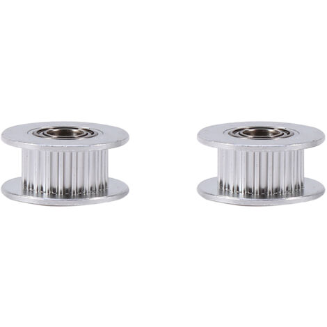 Satz aus 2 Aluminium-Umlenkrollen mit 5 mm Innendurchmesser und Lager für den Zahnriemen von 3D-Druckern (1/5)